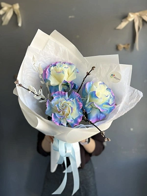 Букет "Геометрия лазури"